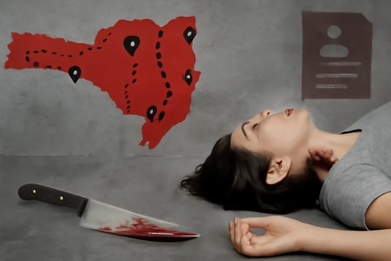 Feminicídio em SC: mapa do Ministério Público traça perfil das vítimas, identifica corredores do crime no interior, mostra uso de arma branca e falhas de proteção