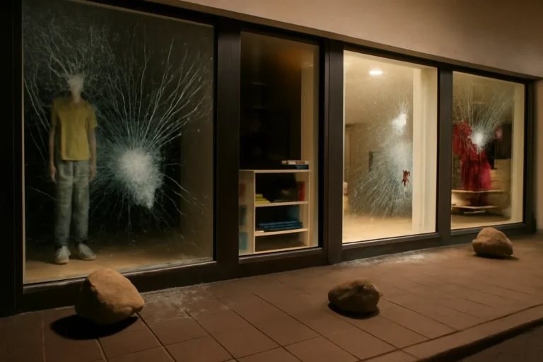 Vitrines quebradas a pedradas em Araraquara: três furtos em 5 dias deixam lojistas sem estoque e aumentam cobrança por segurança