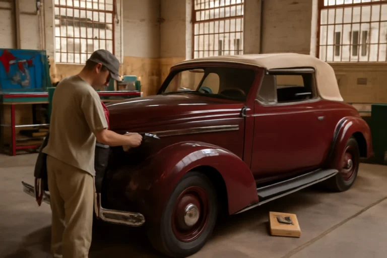 Detento restaura conversível raro Oldsmobile 1937 dentro do presídio no RS, oficina montada na penitenciária integra convênio que emprega 45% dos presos