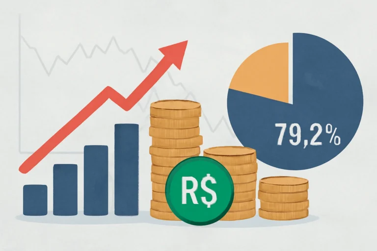 Contas públicas: superávit primário de R$ 16,4 bilhões em fevereiro, mas dívida sobe para 79,2% do PIB e pressiona metas fiscais