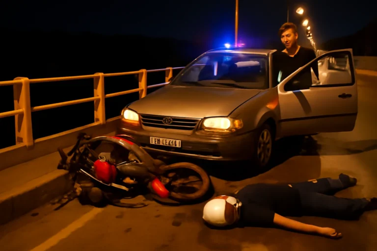 Motorista identificado após colisão que derrubou motociclista da ponte entre Teresina e Timon pode responder por homicídio culposo e omissão de socorro