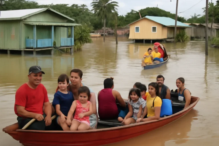 Cheia do Rio Juruá leva famílias a abrigos em Cruzeiro do Sul, Acre, com 15 pessoas realojadas, suspensão de energia em 30 casas e aumento de 24 cm no manancial