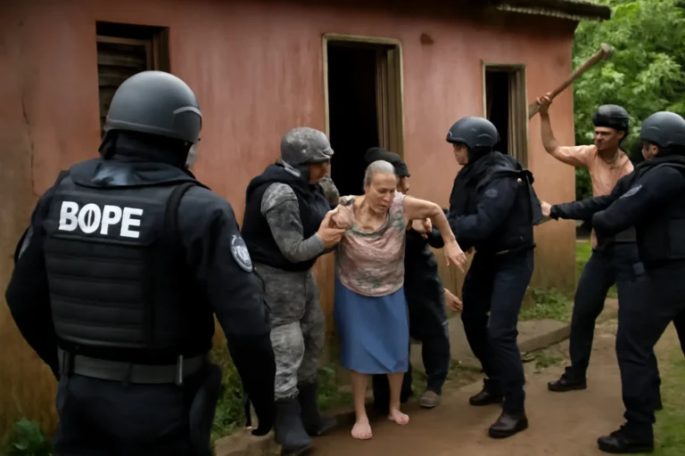 Resgate de idosa em Jaru, operação com Bope sai de Porto Velho para conter filho com facão, suspeito com surto psicológico, 32 profissionais participam do caso