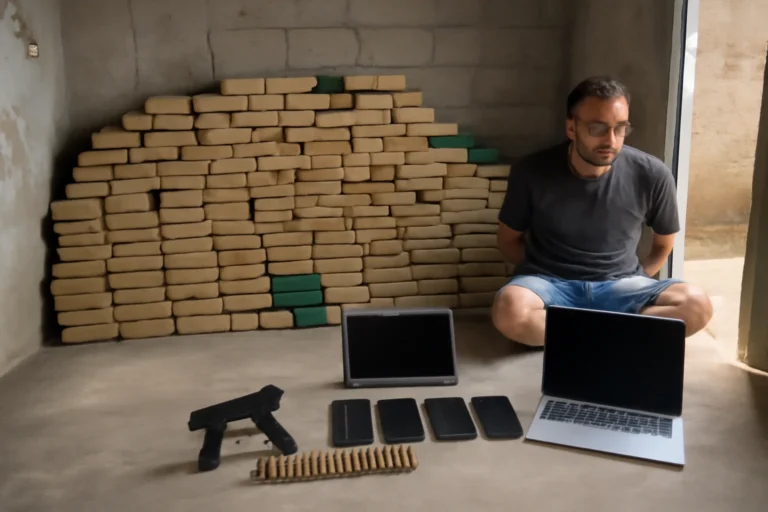 Casa usada por tráfico escondia quase uma tonelada de maconha em Uberlândia, preso homem de 33 anos e apreensão de arma, munição e eletrônicos