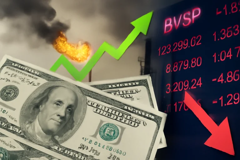 Dólar sobe com tensão no Irã e alta do petróleo pressiona mercados, Ibovespa recua e investidores monitoram preços e dados industriais