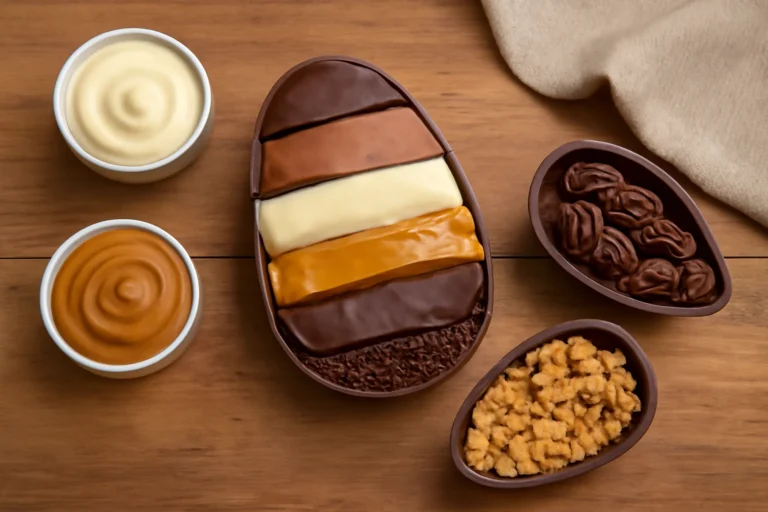 Ovo de Páscoa em fatias: receita passo a passo para montar gomos com sabores diferentes, truques de montagem e ideias de recheios para fazer em casa