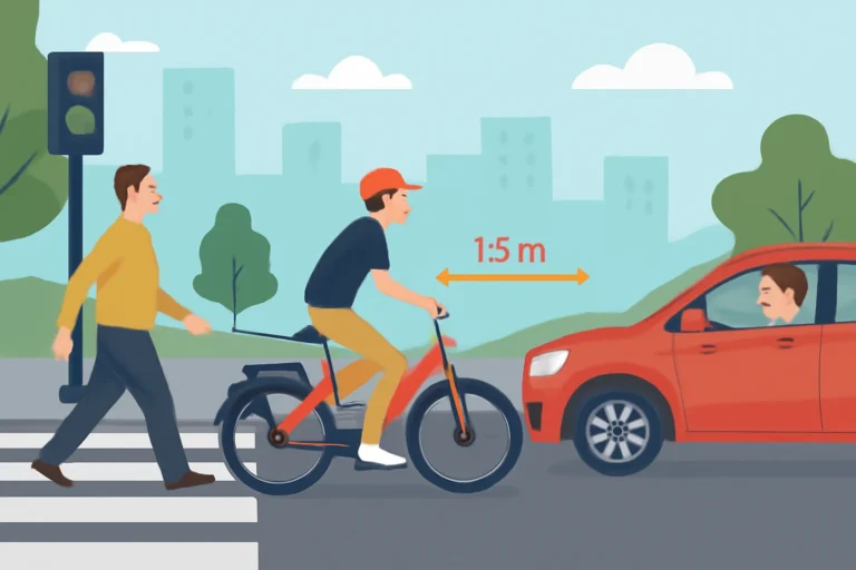 Quem tem prioridade no trânsito, entenda regras para pedestres, ciclistas e motoristas, bicicletas elétricas, distância segura de 1,5 metro e como reduzir conflitos nas ruas