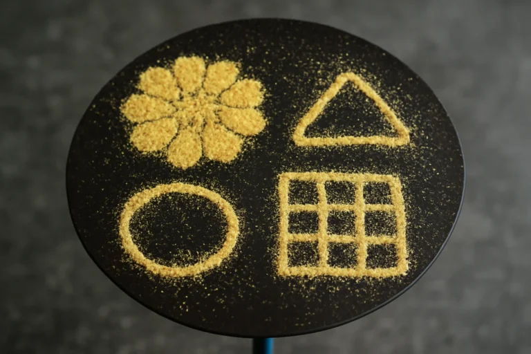 Como as Figuras de Chladni fazem som ‘pintar’ cuscuz em formas geométricas, entenda a cimática e por que o vídeo viral não prova curas