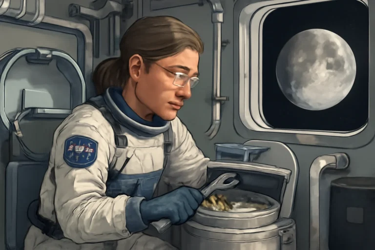 Encanadora espacial Christina Koch detalha falha no banheiro da Artemis II, reparo do UWMS, uso de contingência e injeção translunar rumo à Lua