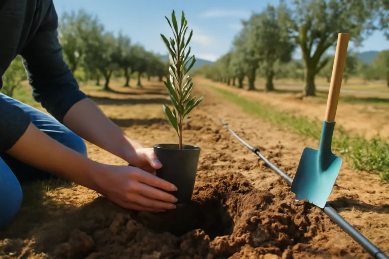 Plantio de oliveiras: passo a passo com dicas da Epamig para escolher solo, clima, variedades, irrigação e manejo inicial para olivicultura rentável