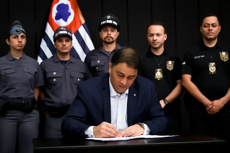 Tarcísio sanciona reajuste de 10% e reestrutura carreiras das polícias em São Paulo, alcance de 198 mil servidores e impacto de R$ 1,75 bilhão