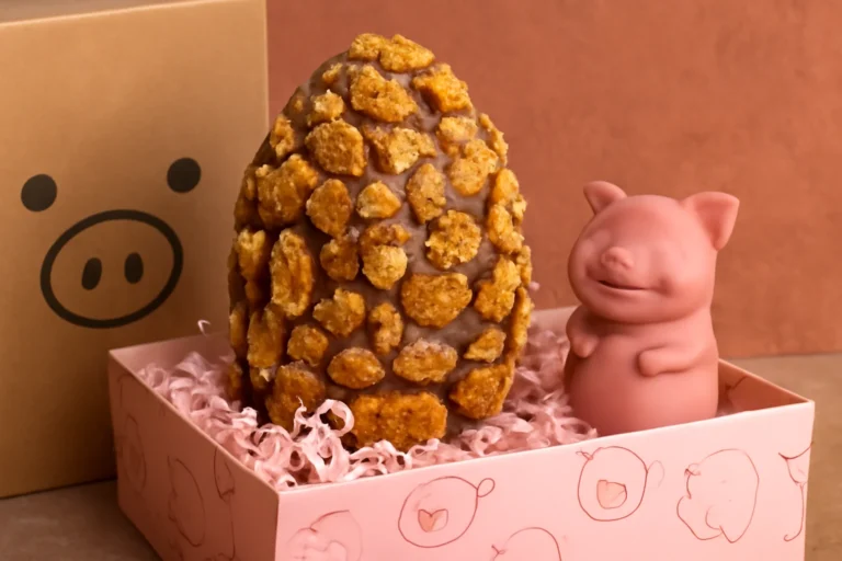 Ovo de Páscoa com torresmo: fábrica em SC lança versão crocante e salgada em edição limitada, 1.000 unidades e kit temático PIG Box