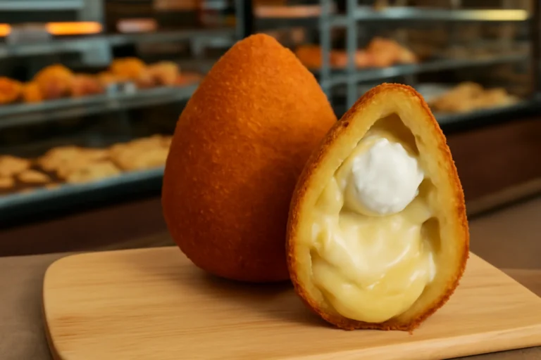 Ovo de coxinha recheado de requeijão e queijo: padaria de Pinhalzinho, SC inova na Páscoa com casca crocante, sabores variados e meta de 500 unidades