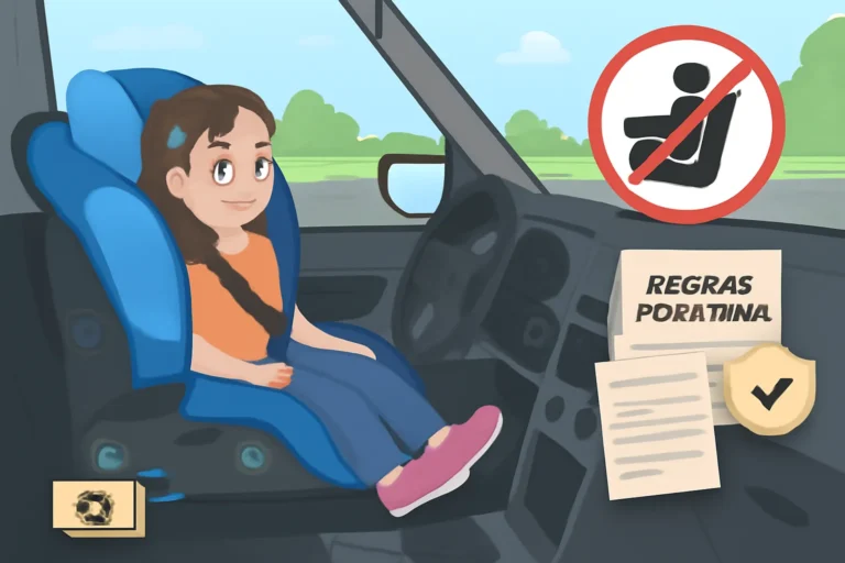 Cadeirinha infantil: quando a criança pode ir no banco da frente, regras do Contran, multas, Isofix e como escolher o equipamento certificado ideal