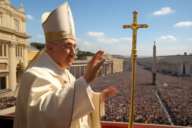 Papa Leão XIV celebra primeira missa de Páscoa no Vaticano, Praça de São Pedro lotada e milhões de fiéis comemoram a data em 5 de abril de 2026