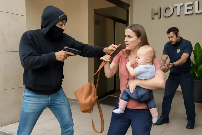 Assalto com bebê no colo em Guarujá: turista rendida em frente a hotel tem bolsa e colar levados, polícia prende funcionário ligado ao lava-rápido