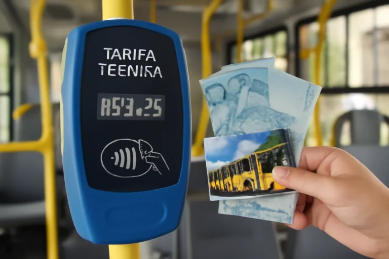 Nova tarifa do transporte coletivo de Uberaba entra em vigor e amplia diferença entre cartão pré-pago e dinheiro, regras para créditos e referência à tarifa técnica de R$ 9,25