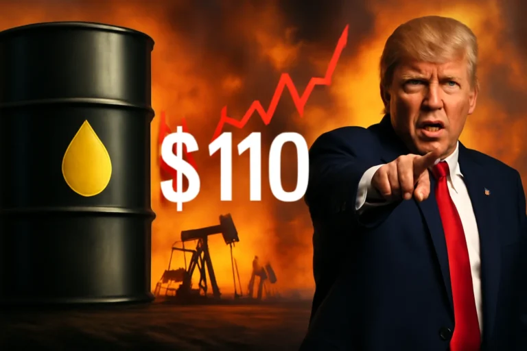 Preços do petróleo disparam acima de US$ 110 após ameaças diretas de Trump contra o Irã e tensão no Estreito de Ormuz