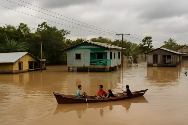 Enchente histórica do Rio Juruá no Acre desabriga quase 60 famílias e afeta mais de 28 mil pessoas em Cruzeiro do Sul