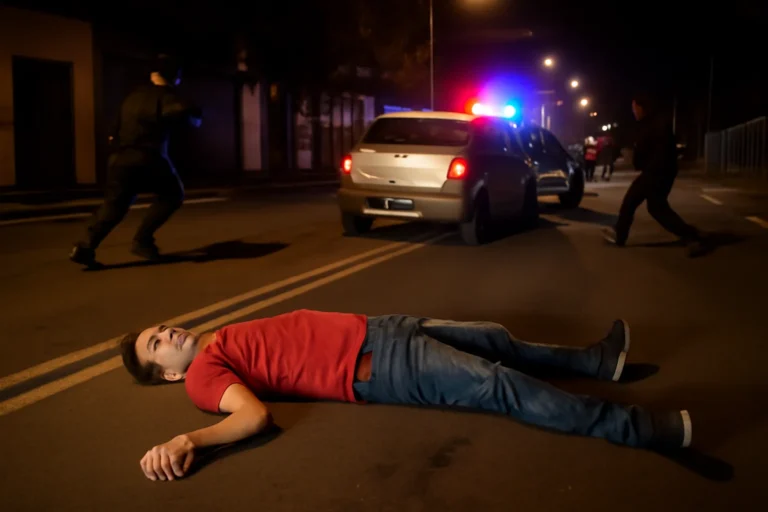 Homem morre vítima de bala perdida durante perseguição policial após furto de carro em Canoas, RS