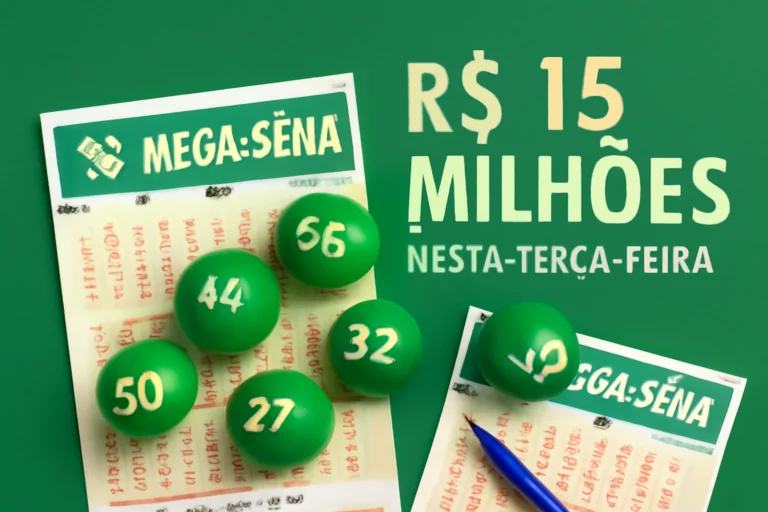 Mega-Sena sorteia prêmio de R$ 15 milhões nesta terça-feira com apostas abertas até as 20h