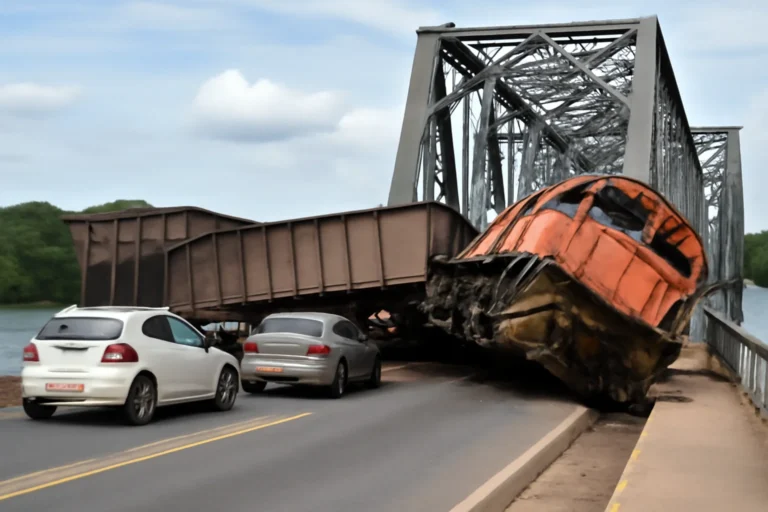 Trem descarrila e bloqueia passagem na Ponte Metálica entre Timon e Teresina, motoristas seguem rotas alternativas