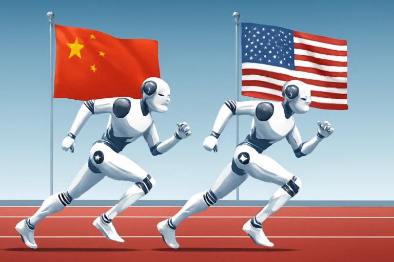Corrida pela inteligência artificial entre China e EUA revela avanços em robótica e modelos de linguagem, com desafios estratégicos e econômicos globais