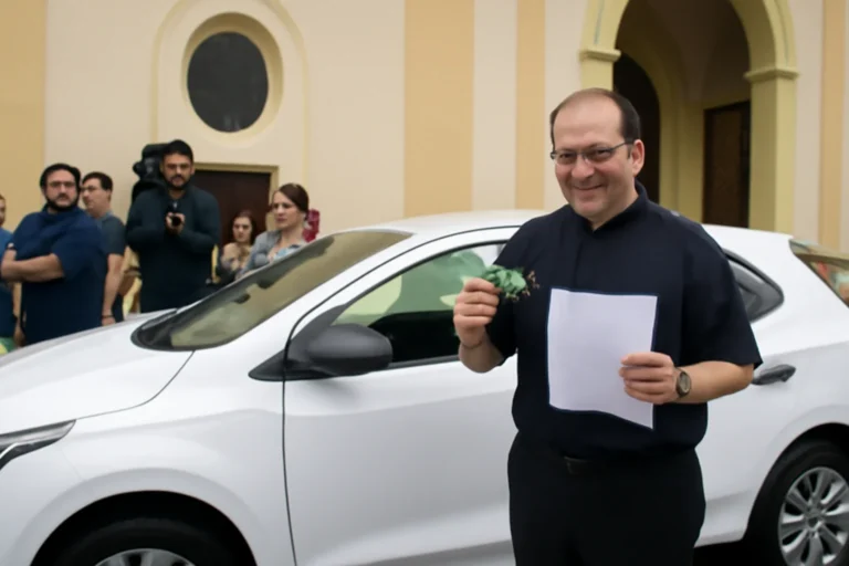 Padre de Florianópolis ganha carro em rifa da paróquia e gera polêmica que leva a novo sorteio transparente
