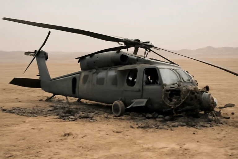 Foto de helicóptero militar americano abatido no Irã é falsa e criada por inteligência artificial, entenda o caso