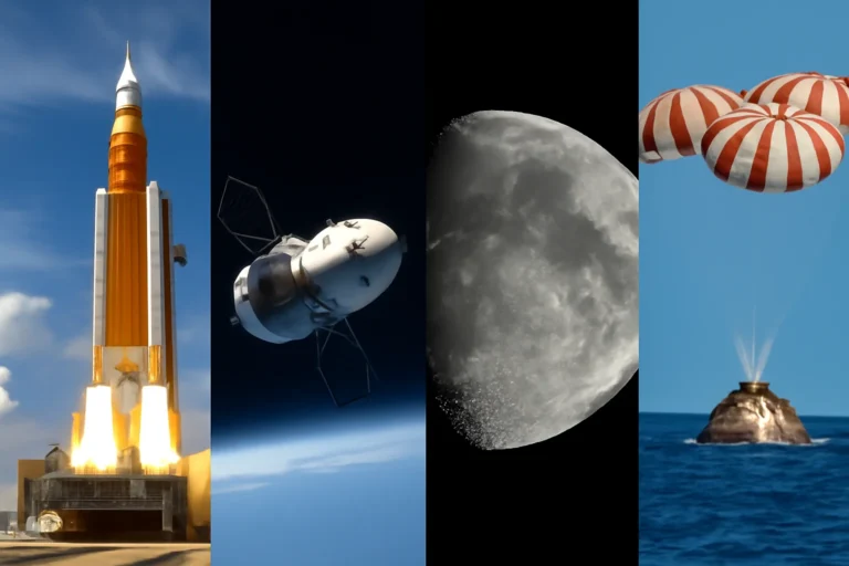 Histórica missão Artemis 2: do lançamento à Lua ao retorno perfeito da tripulação em imagens exclusivas