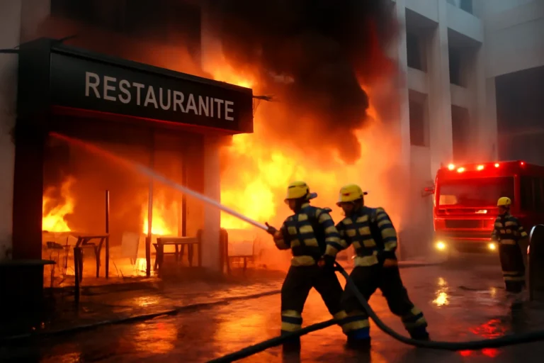 Incêndio em restaurante na Torre, Recife, deixa dois funcionários feridos e mobiliza equipes de resgate