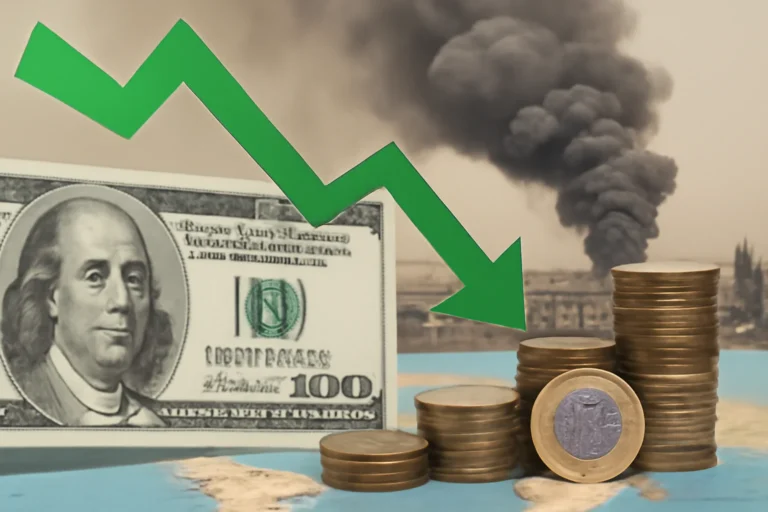 Dólar cai abaixo de R$ 5 em meio a busca por investimentos globais e tensão no Oriente Médio